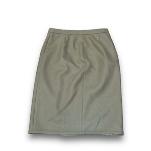 J. Crew Women's 100% Wool Pencil Straight Skirt Lined Beige Size 10 / 32x26